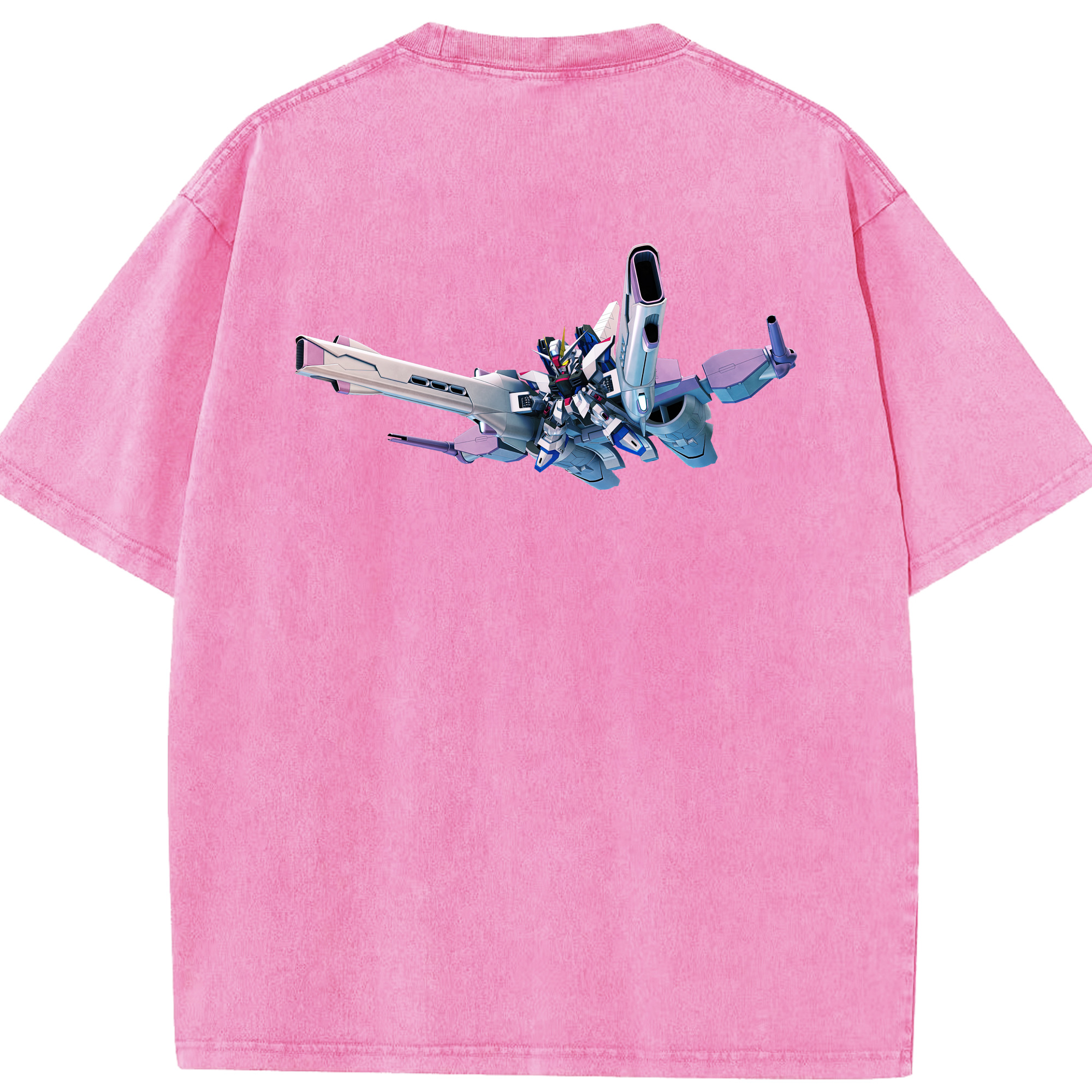 （画像用） 機動戦士ガンダム Mobile Suit Gundam 綿100% ヴィンテージ風 半袖Tシャツ（背面プリント）
